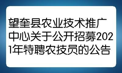 望奎县科技局等多单位最新招聘信息汇总通知